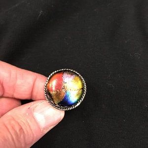Sterling silver multicolor ring size 9